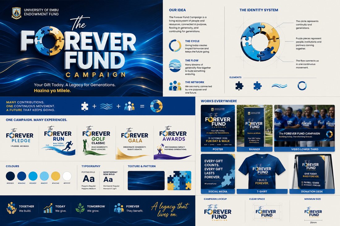 The Forever Fund campaign brand board