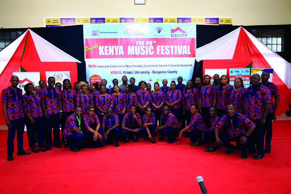 University of Embu performers on stage at the Kenya Music Festival.