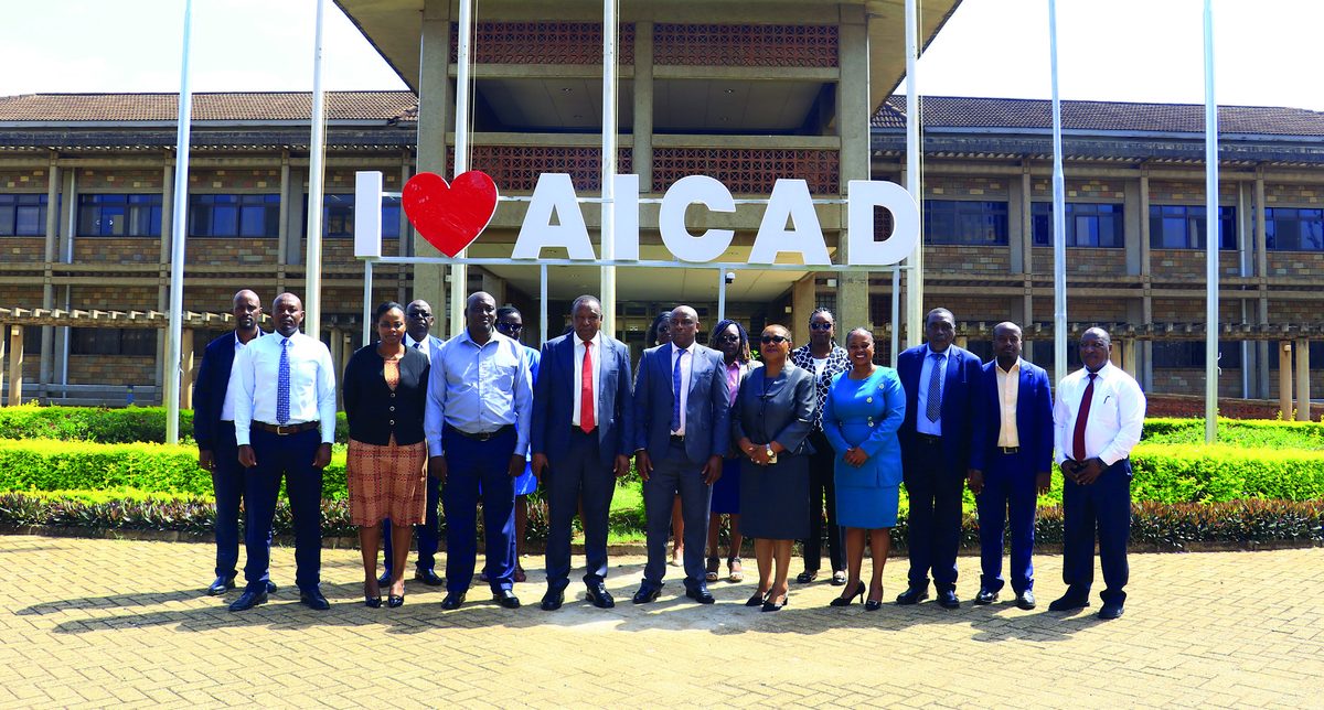 A University of Embu delegation at the African Institute for Capacity Development.